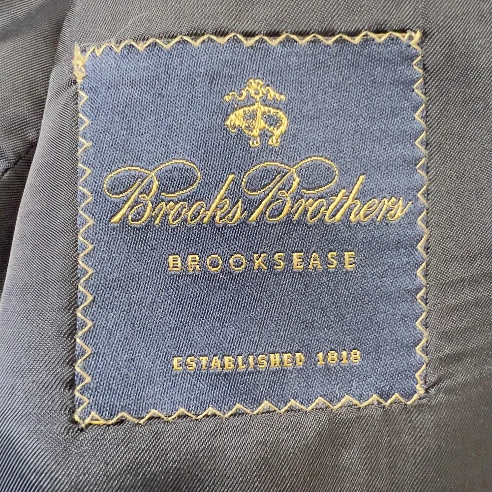 Loro Piana Blazer Mens 40 Navy Blue Wool Gold Button Brooksease Brooks Brothers